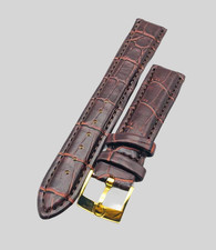 Cinturino in pelle marrone con