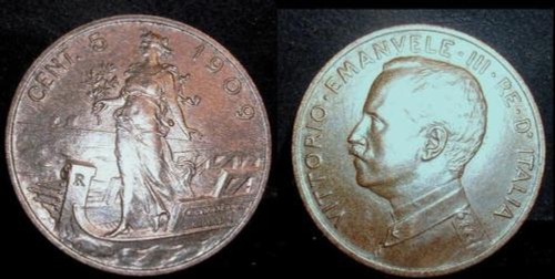 Centesimi 1909 - 5,