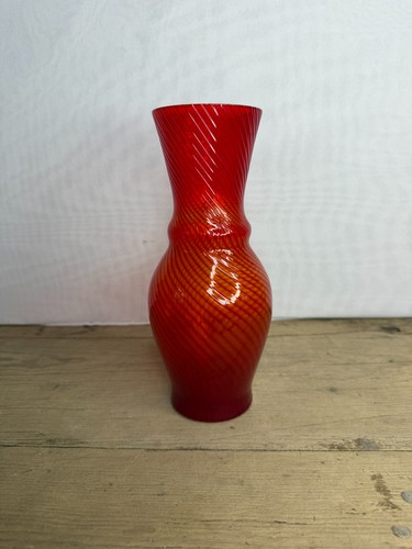 Vaso vintage vetro - in, rosso