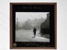 Icy road winter - road, scene