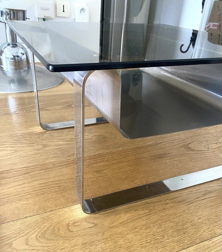 Petite table basse inox design - basse,