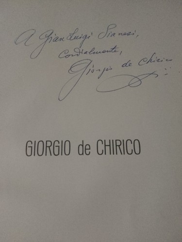 Autografi giorgio chirico - giorgio, de