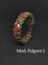 1 Bracciale Paracord Folgore Lagunari Brigata Esercito  fatto a mano  