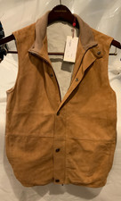 Gilet in pelle scamosciata