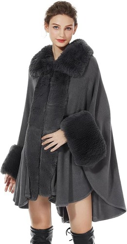 Poncho donna maglia mantello