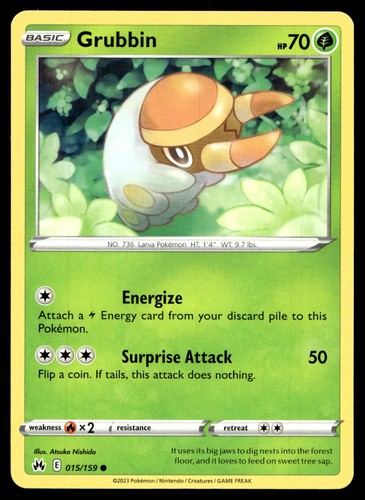 Grubbin 015 159 pokémon - grubbin, 015/159