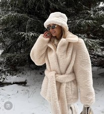 CAPPOTTO ZARA ECOPELLICCIA CON