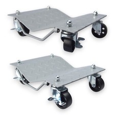 SET COPPIA CARRELLI SPOSTA AUTO MOTO POSIZIONATORI ASSISTENTE PARCHEGGIO 680KG