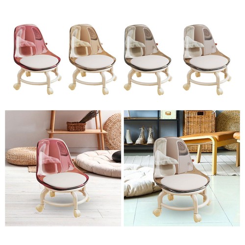 Sgabello basso con - , rotelle