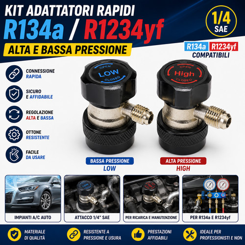 Kit adattatori r134a - kit, r1234yf