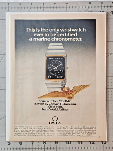 Pubblicità stampa 1978 omega - pubblicità,