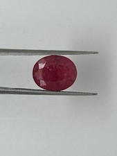 CHIUSURA ATTIVITÀ  ?Rara Magnifica Tormalina Rubelite Ovale Sfaccettata ct 3,75