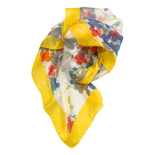 Sciarpa donna seta gialla - donna,