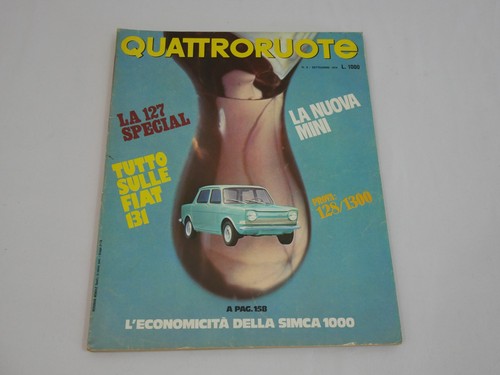 Quattroruote rivista settembre - quattroruote,