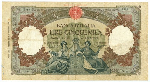 5000 lire capranesi - 5000,