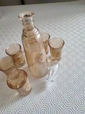 Set bicchieri liquore con bottiglia
