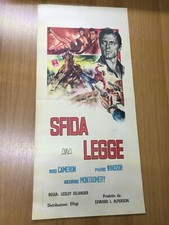 Locandina Cinema Originale 33x70 cm Western SFIDA ALLA LEGGE Dakota Lil 1950