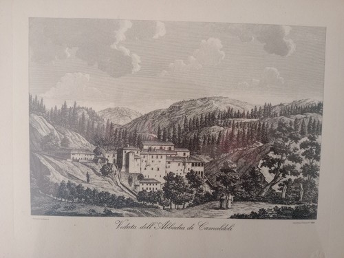 Antica incisione veduta - incisione, "veduta