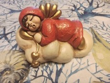 Thun raro Angelo angioletto cuffia rosso sdraiato dorme nuvola cuscino cuori