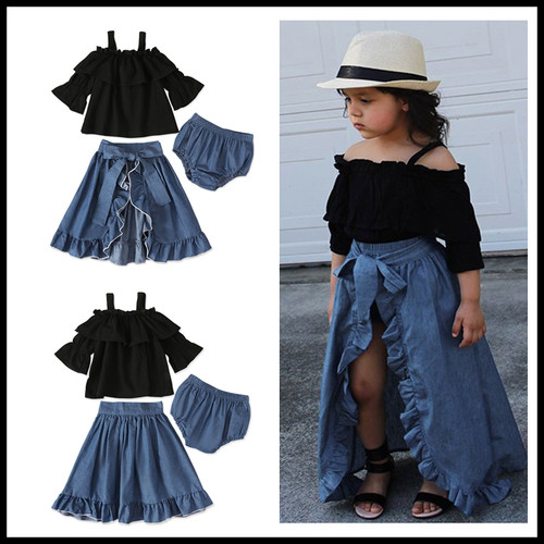 3pcs toddler kids baby - 3pcs, girls