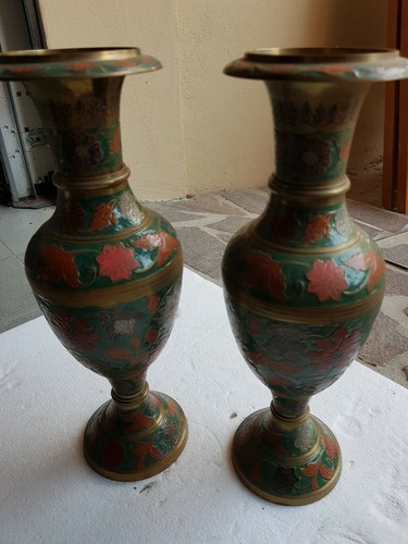 Portafiori coppia ottone e - coppia, in