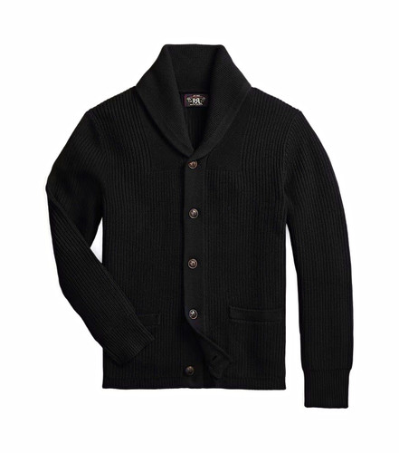 Double cardigan nero - rl,
