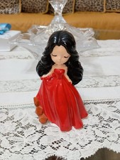 Bomboniera nascita/battesimo/comunione damina in ceramica completa di confez.