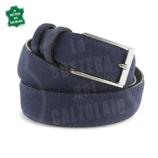 Cintura camoscio blu jeans da