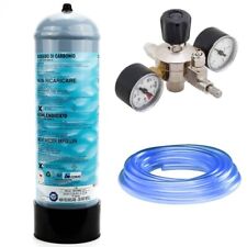 KIT IMPIANTO CO2 1300 gr. PER ACQUARIO RIDUTTORE DI PRESSIONE E TUBO TRASPARENTE