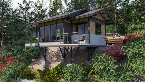 Piano casa cabina - , moderno
