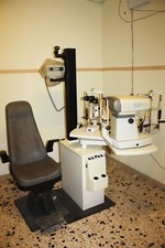 STRUMENTI X OTTICO NIDEK, autorefrattometro , lampada a fessura  su combinato 