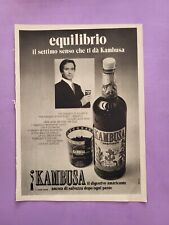 KAMBUSA L'AMARICANTE CLIPPING RITAGLIO PUBBLICITA' ADVERTISING #57
