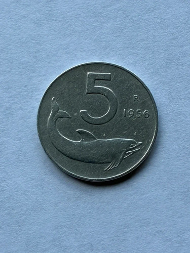 Lire delfino 1956 repubblica - lire,