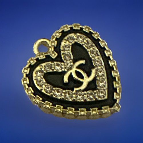 Charm chanel cuore cc zip - charm,