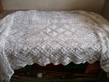 CASA ARREDO ARTE RICAMO TOVAGLIA LAVORATA tipo UNCINETTO BELLA AFFARE!