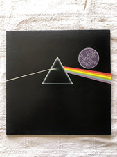 PINK FLOYD " THE DARK SIDE OF THE MOON " - HARVEST SHVL 804 - UK 1973 SOLID BLUE