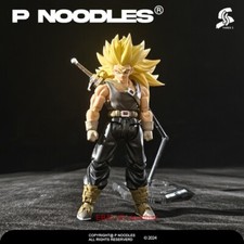 Modellino SSS Three S Studio Super Saiyan 3 SSJ3 Trunks capelli gialli 1/12