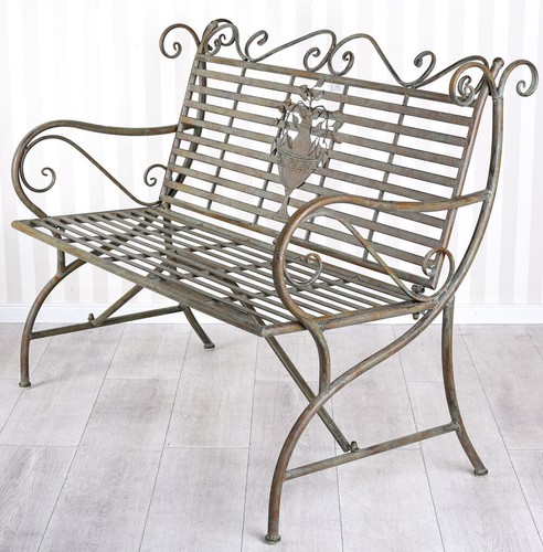 Panca giardino stile country - giardino,
