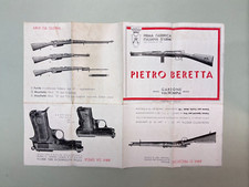 FOGLIO PUBBLICITARIO ARMI PIETRO BERETTA REGNO ITALIA ANNI 30 REGIO ESERCITO
