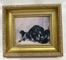 Dipinto olio vintage "Setter