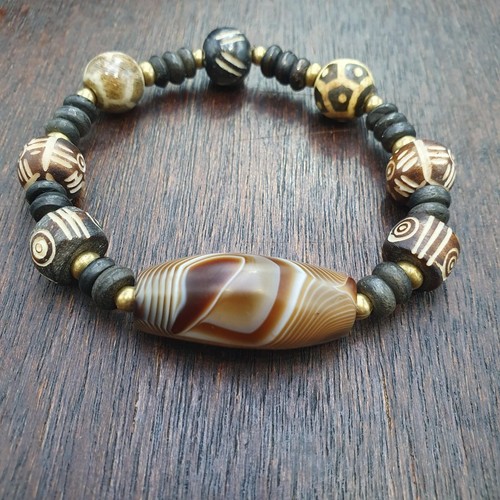 Vecchio bracciale con - , perline