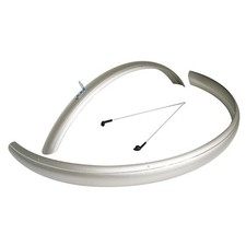 Set Parafango bici CONDORINO 28 x 48 mm (Coppia parafanghi) Argento MVTEK