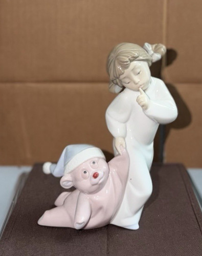 Nao lladro 1454 shush - lladro, "shush
