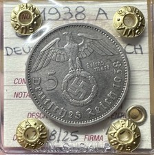 MONETA GERMANIA DEUTSCHES REICH 5 MARCHI 1938 A sigillata SPL SUBALPINA