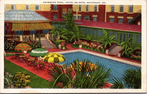 Cartolina lino piscina - in,