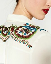 ZARA BLUSA CAMICIA CHIFFON TOP