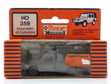 Roco Minitaks H0 359 modellino auto Dodge M880 con cabina radio verde 1:87