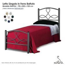 Letto Singolo in ferro battuto