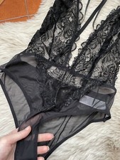 Body In Tulle E Pizzo Nero