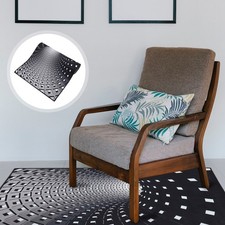 1 PZ Famiglia 3D Lattice Tappetino astratto Tappeto visivo Cuscino a